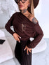 Tops with drawstrings "NUTELLA HS9959" CHOCO